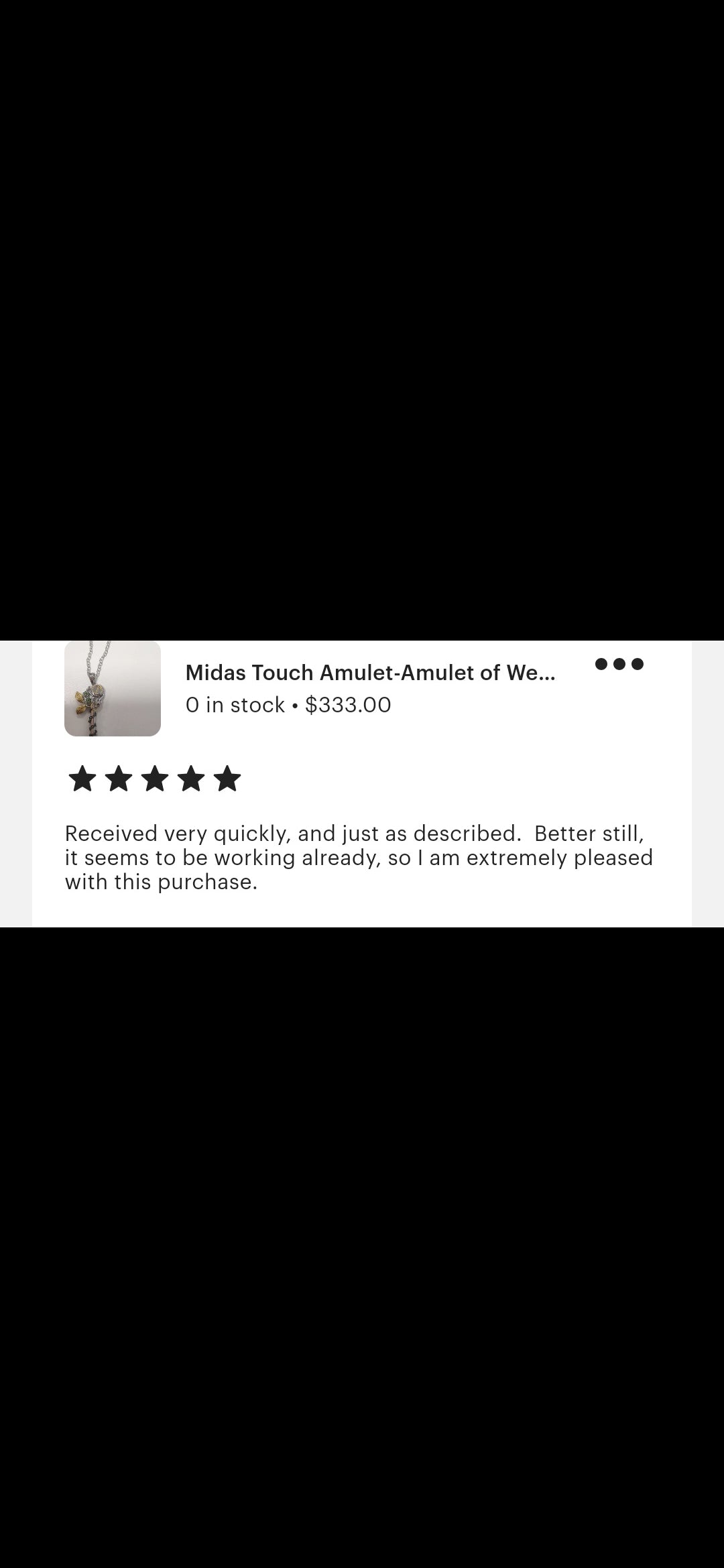 Midas Touch Amulet- Amulet for Extreme Wealth and Good Fortune