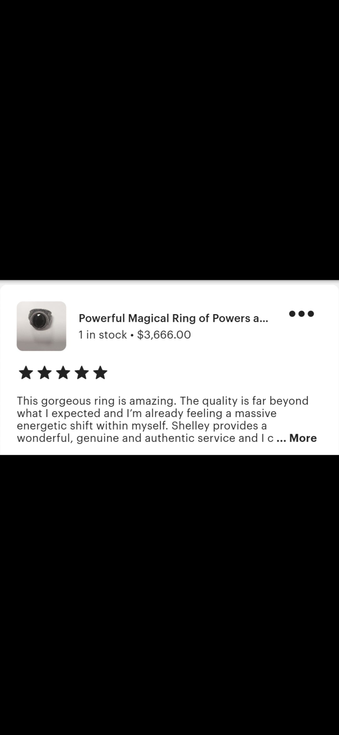 Powerful Magical Ring of Powers and Wealth